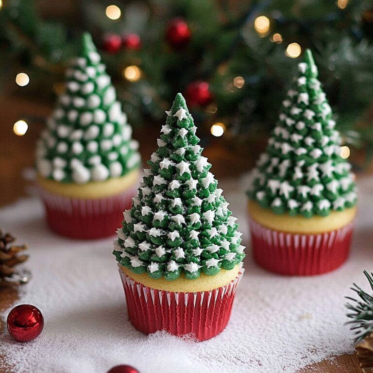Festive Christmas Tree Cupcakes Recipe