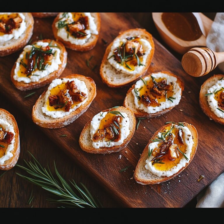 Tangy Whipped Feta Crostini Recipe