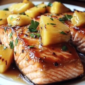 Golden Honey Pineapple Salmon Recipe