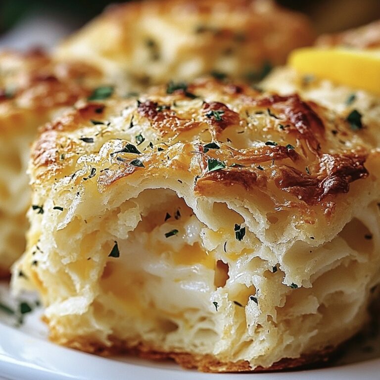 Succulent Crab Stuffed Cheddar Bay Biscuits With Lemon Butter Recipe