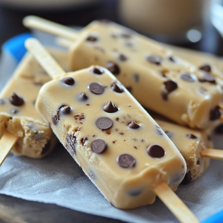 Frozen Chocolate Chip Ice Cream Pops Recipe