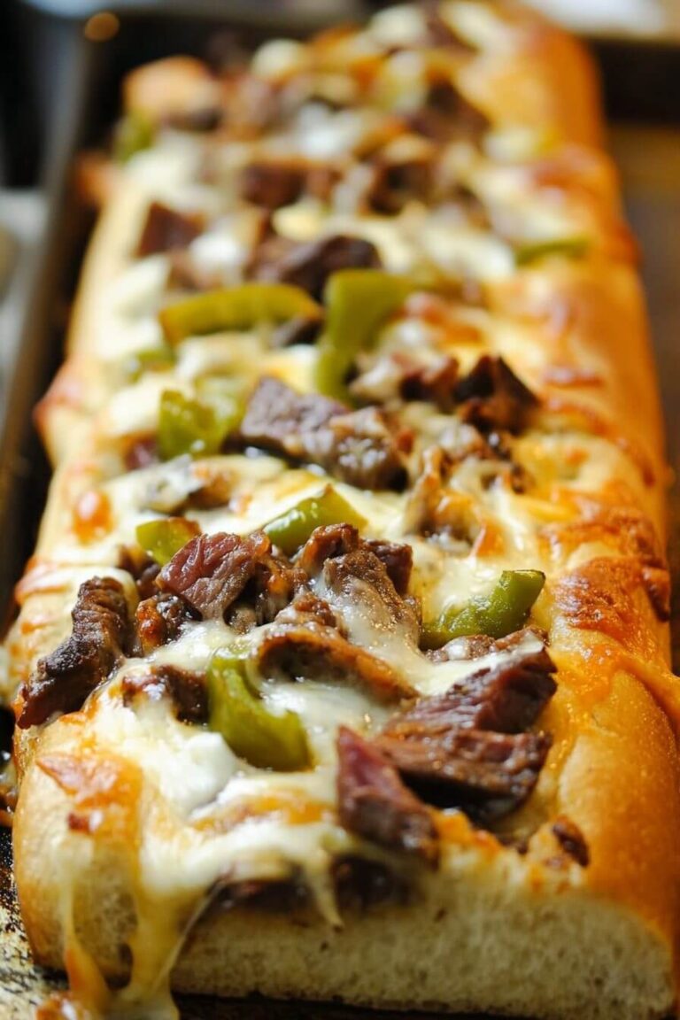 Philly Cheesesteak Garlic Bread Recipe