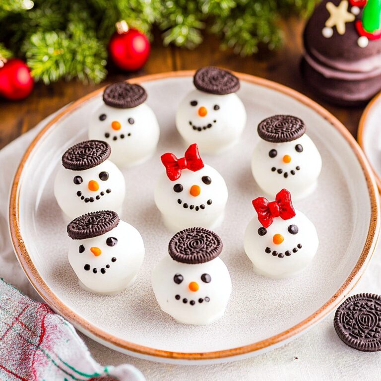 Adorable Snowman Oreo Balls Recipe