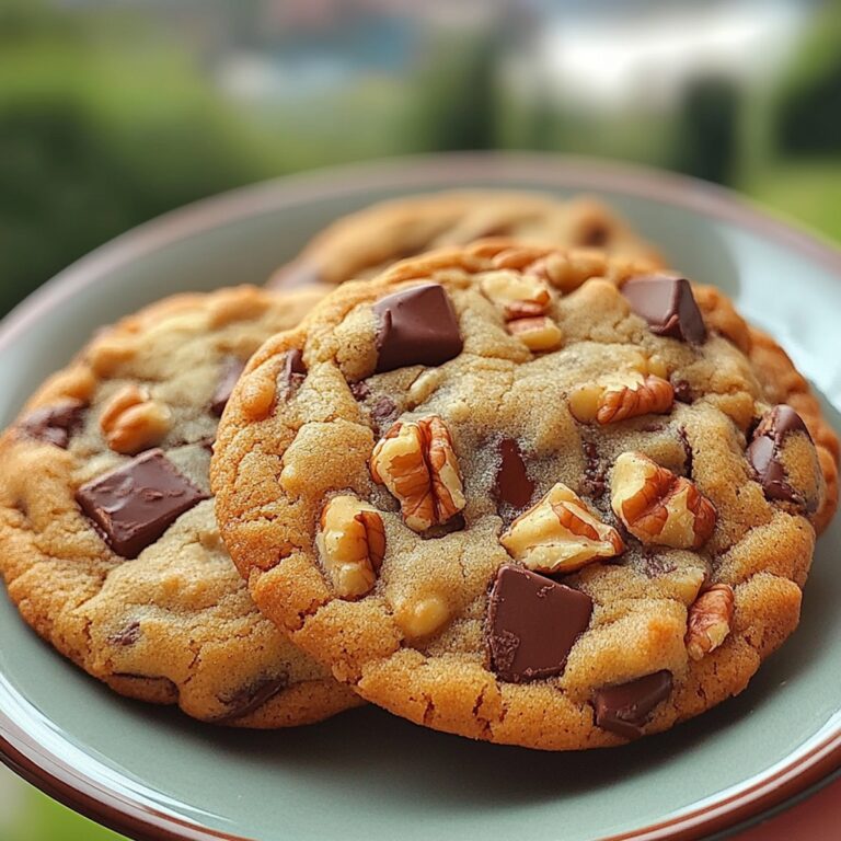Gooey Chocolate Chunk Pecan Pudding Cookies Recipe