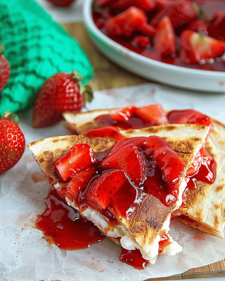 Strawberry Cheesecakeadillas Recipe