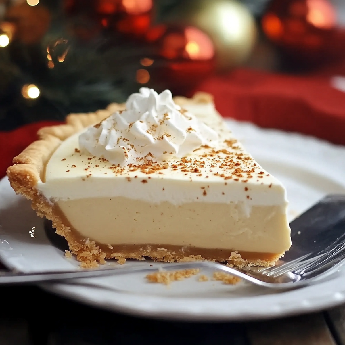 Dreamy No-Bake Eggnog Pie Recipe