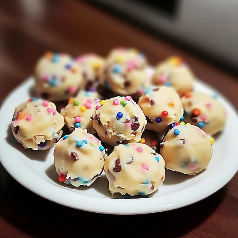 Playful No-Bake Funfetti Cookie Dough Bites Recipe