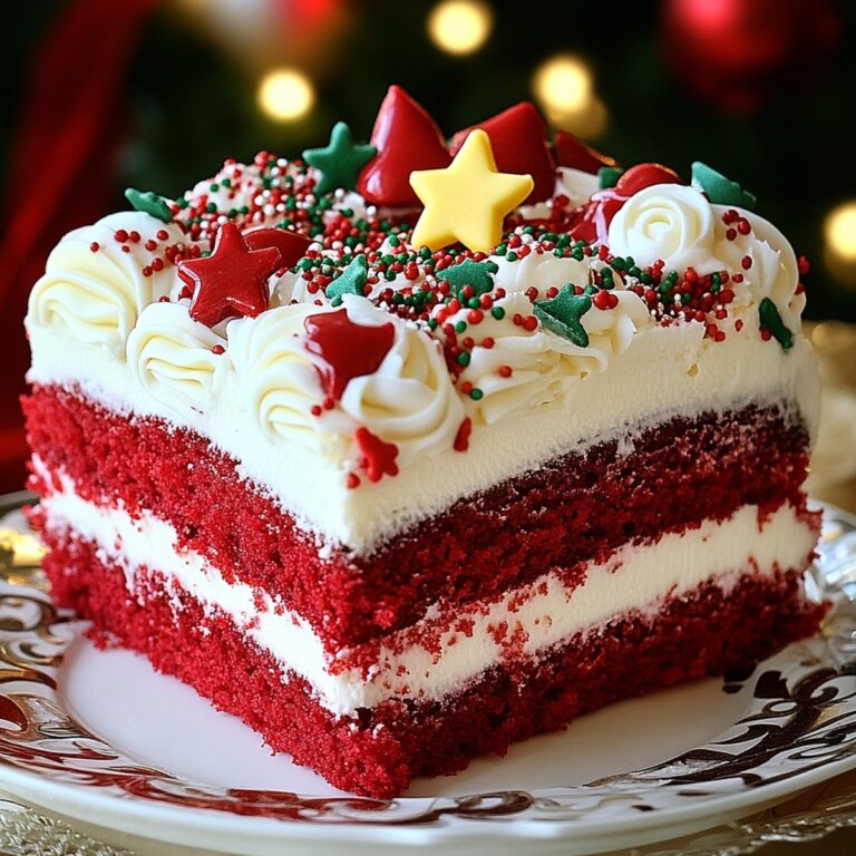 Festive Christmas Red Velvet Poke Cake Recipe