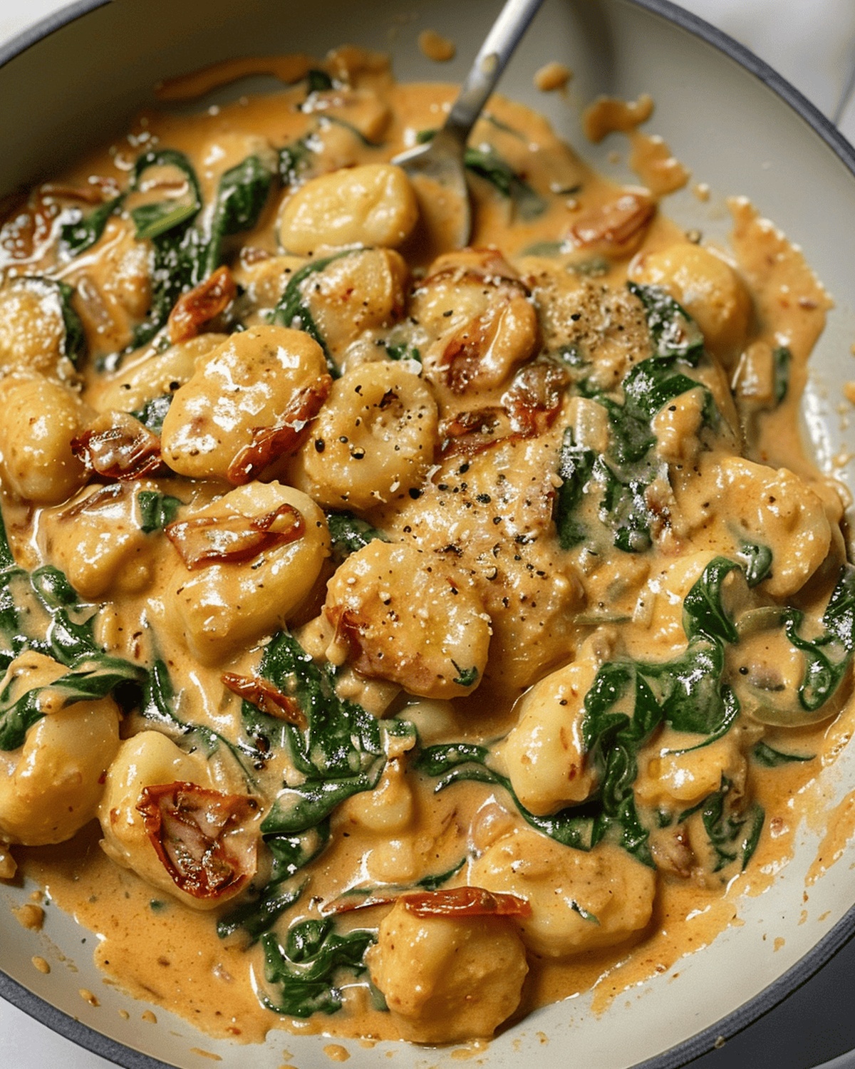 Creamy Spinach And Sundried Tomato Gnocchi Recipe