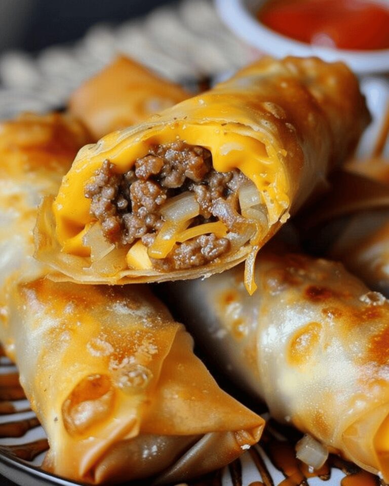 Cheeseburger Spring Rolls Recipe