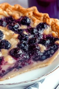 Blueberry Custard Pie Recipe
