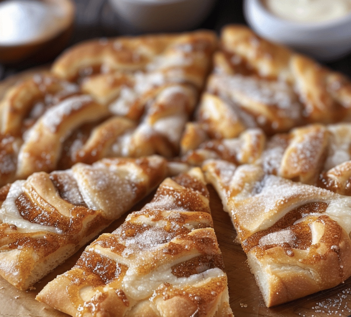 Sweet Cinnamon-Sugar Pizza Made With Crescent Rolls Recipe