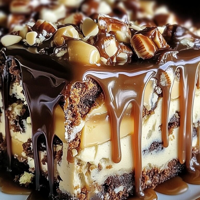 Gooey Caramel Turtle Poke Cake Recipe