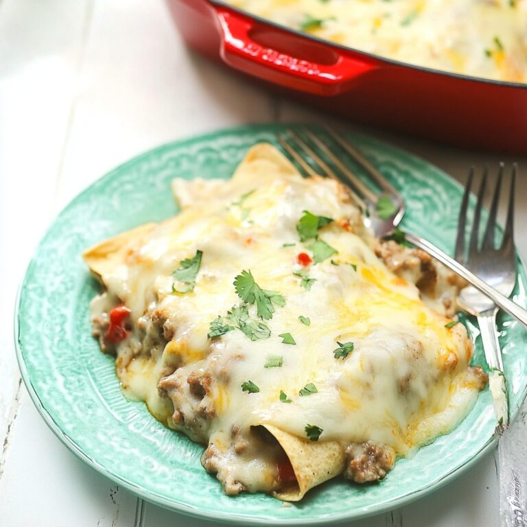 Cheesy Pot Breakfast Enchiladas Recipe
