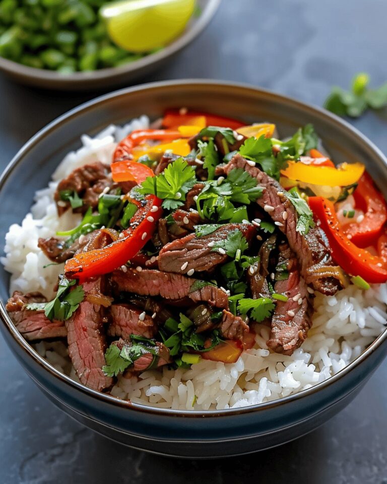 Beef And Bell Pepper Stir-Fry Bowl Recipe