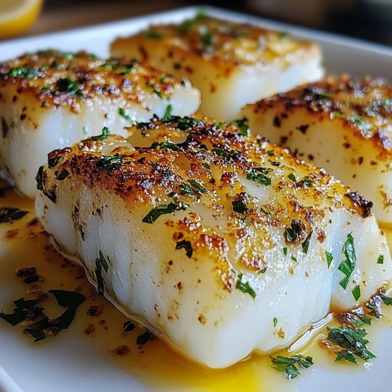 Succulent Garlic Butter Baked Cod Fillets Recipe