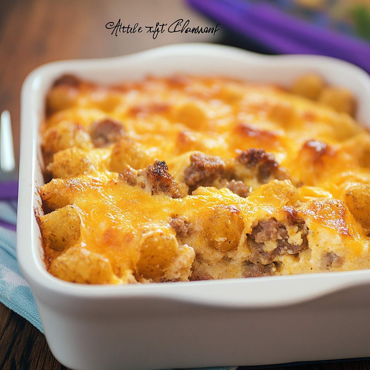 Tater Tot Sausage Breakfast Casserole Recipe