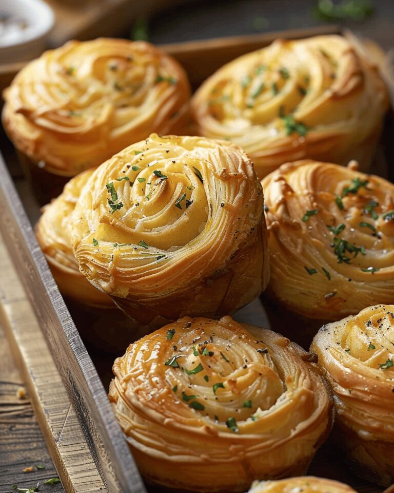 Cheesy Garlic Cruffin Recipe