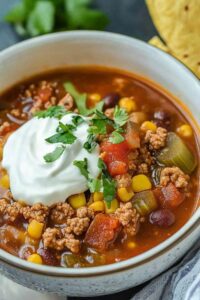 Quick And Easy Taco Soup Recipe