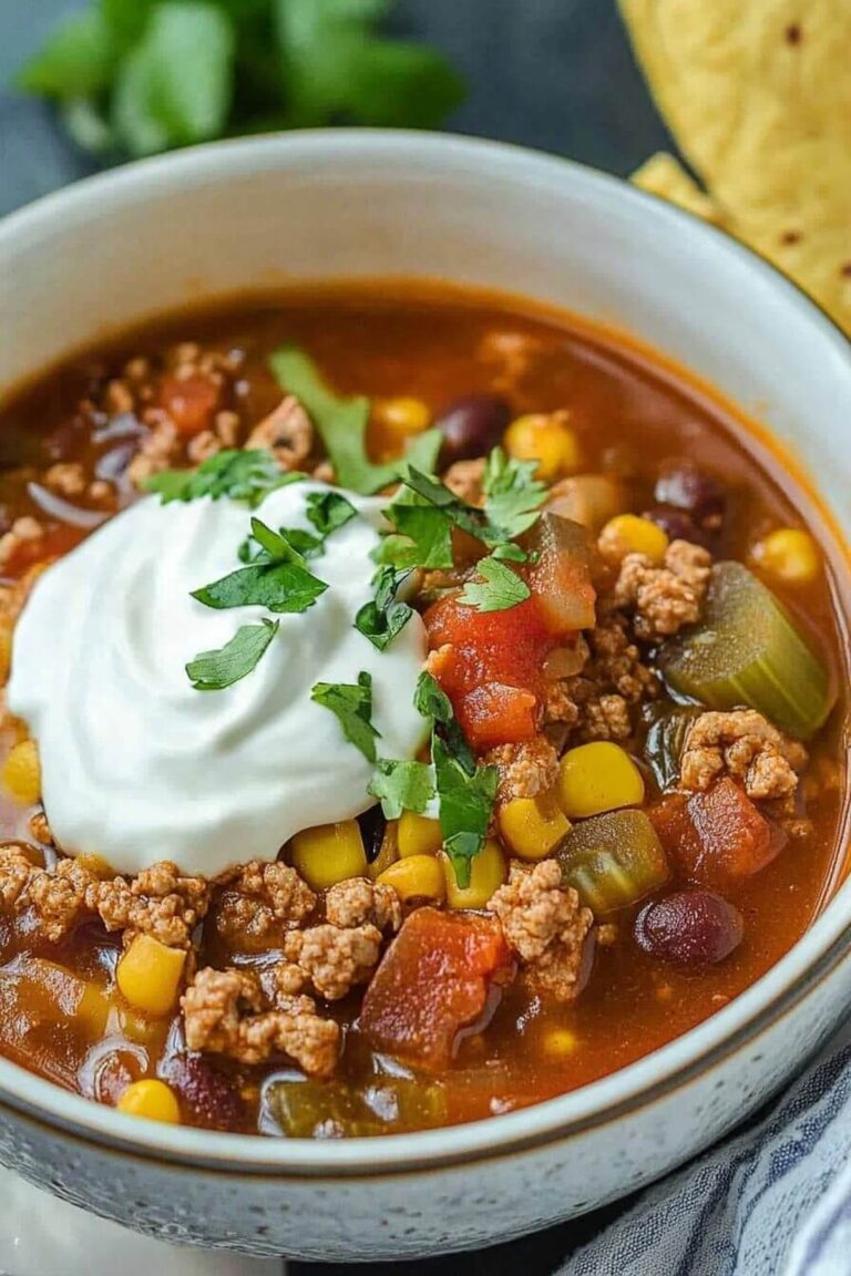 Quick And Easy Taco Soup Recipe