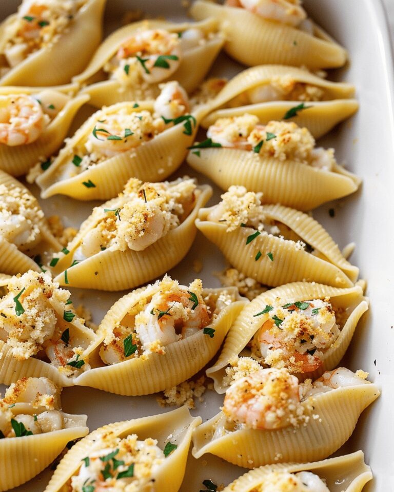 Creamy Seafood-Stuffed Pasta Shells With Savory Bchamel Recipe