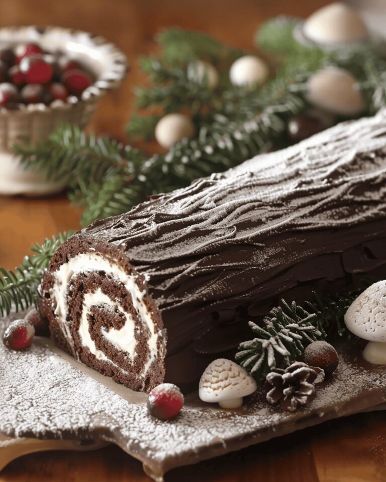 Chocolate Hazelnut Yule Log Delight Recipe