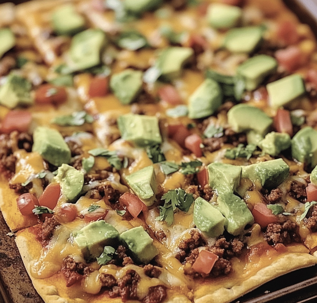 Crispy Sheet Pan Taco Pizza Recipe