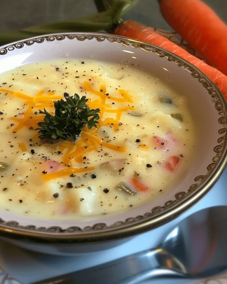 Cheesy Vegetable Delight Soup Recipe