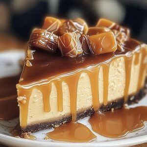 Dreamy Caramel Candy Cheesecake Recipe