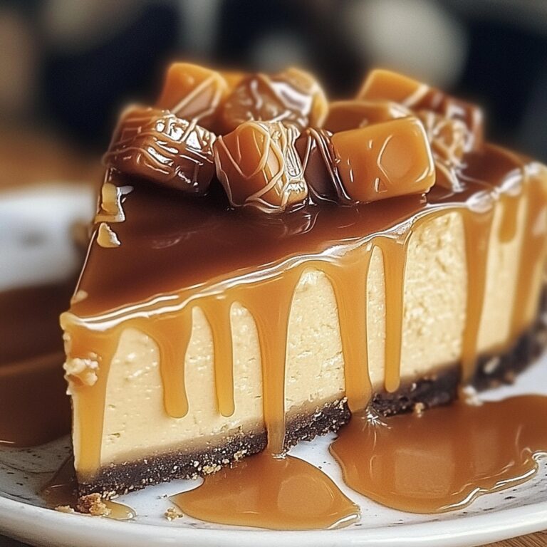 Dreamy Caramel Candy Cheesecake Recipe
