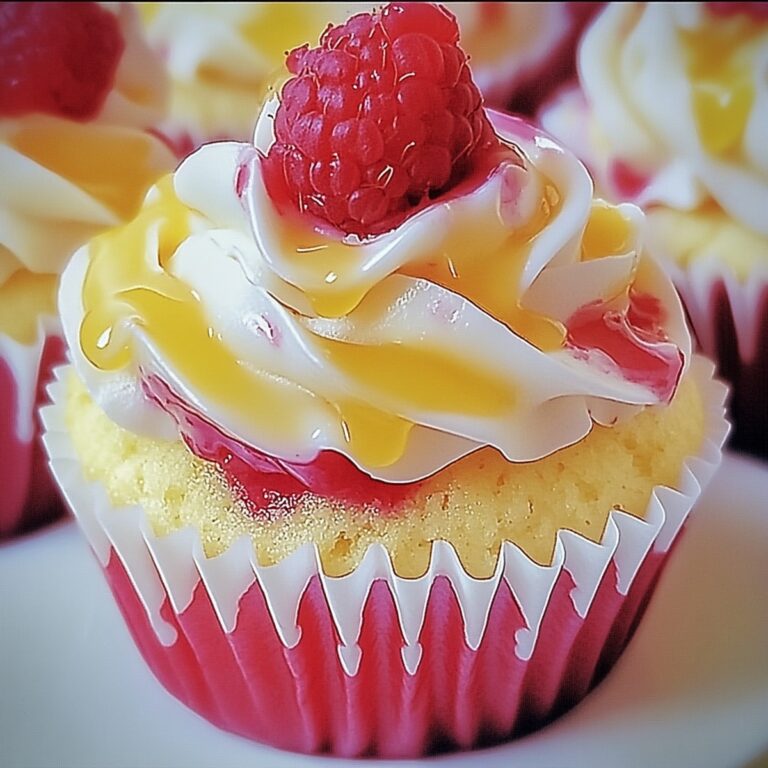 Vibrant Lemon Raspberry Swirl Cupcakes Recipe