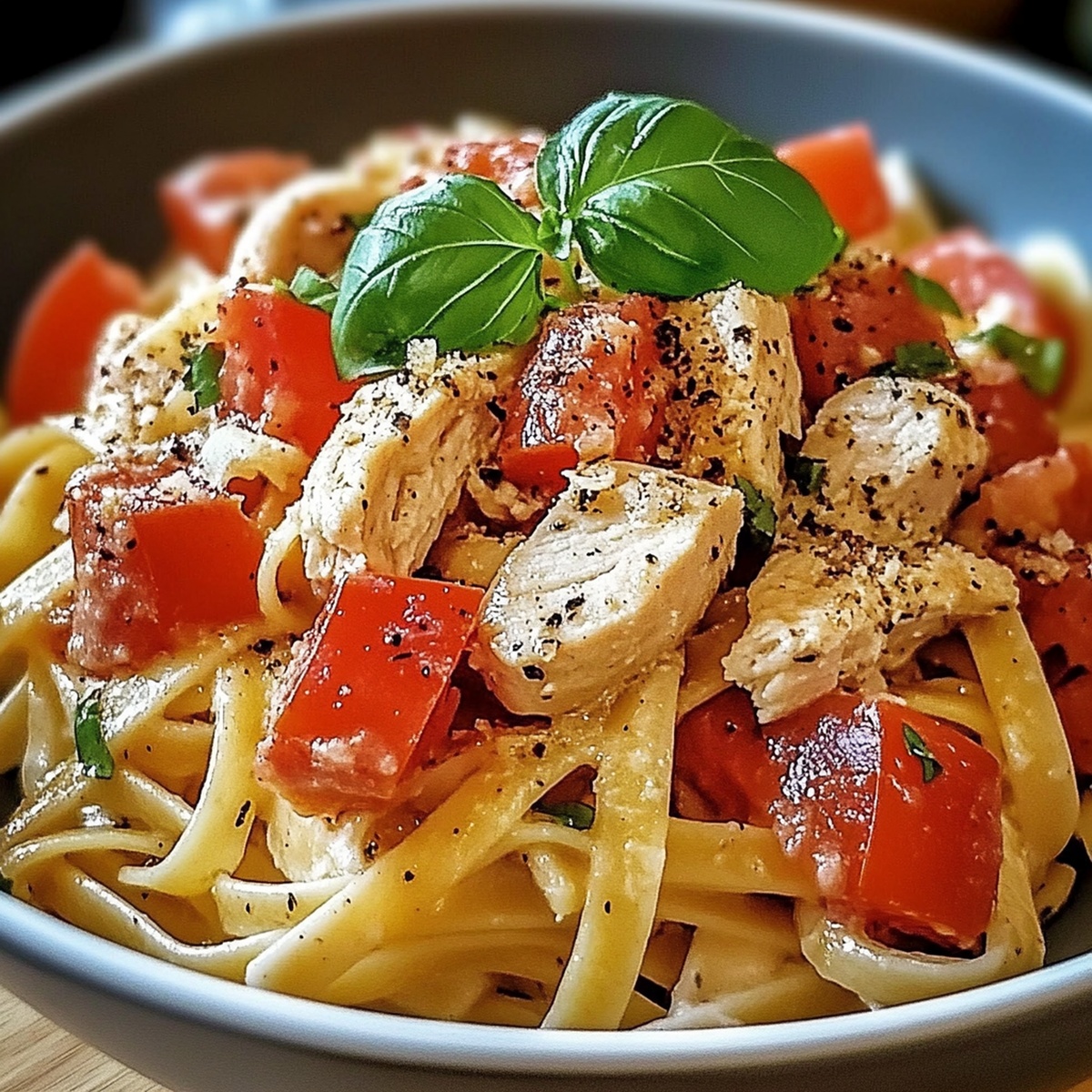 Bruschetta Chicken Pasta Recipe