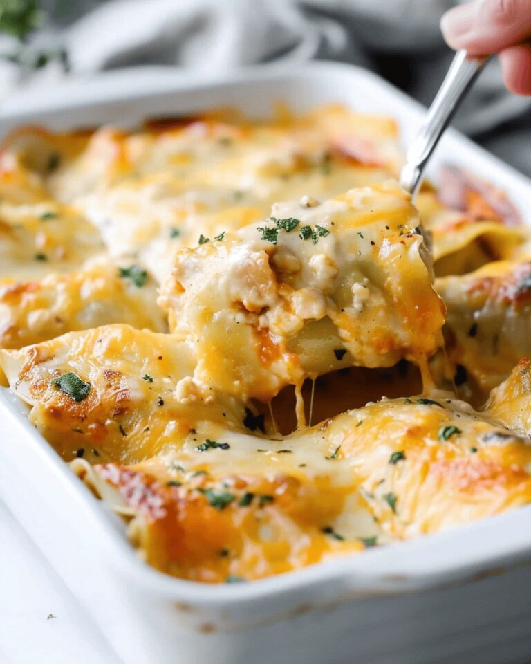 Chicken And Cheese Lasagna Rolls Recipe