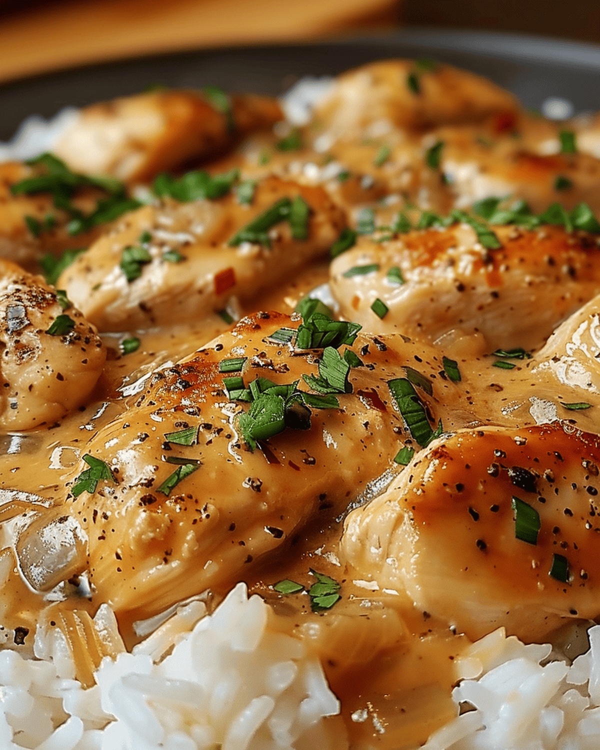 Smothered Chicken And Rice Bake Recipe