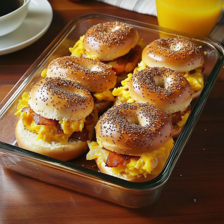Mouth-Watering Bagel Breakfast Sliders Recipe