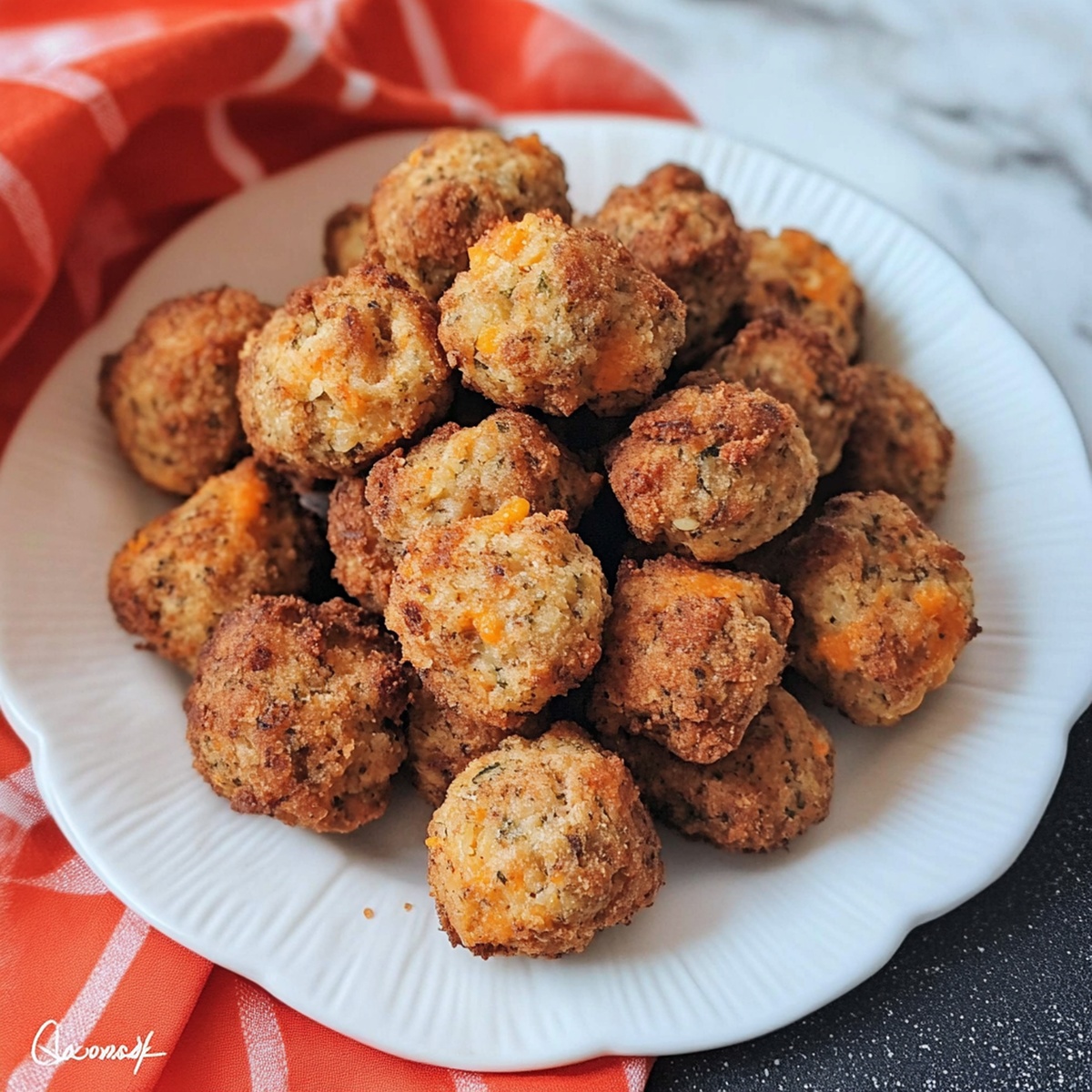 Cheesy Cheddar Bay Sausage Balls Recipe