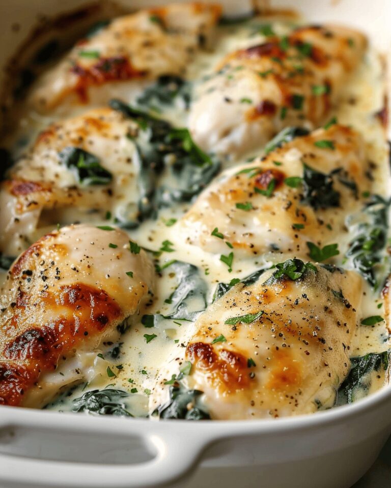 Creamy Spinach Chicken Bake Recipe
