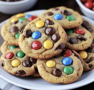 Crunchy M&M Chocolate Chip Cookies Recipe