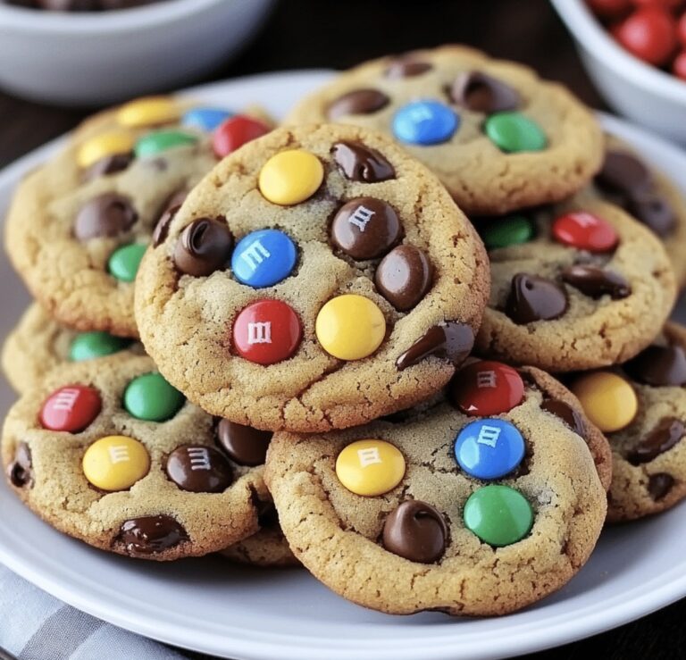 Crunchy M&M Chocolate Chip Cookies Recipe