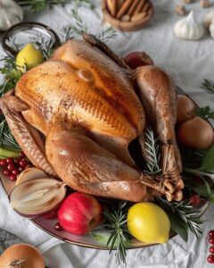 Savory Herb-Infused Roast Turkey Recipe