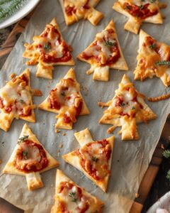Puff Pastry Festive Pizza Trees Recipe