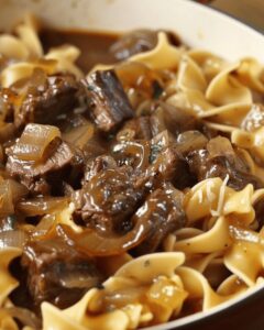 French Onion Beef Pasta Delight Recipe