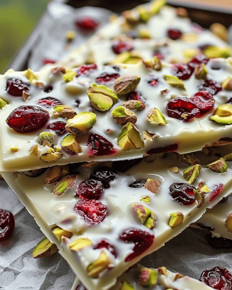 Pistachio Cranberry Delight Bark Recipe