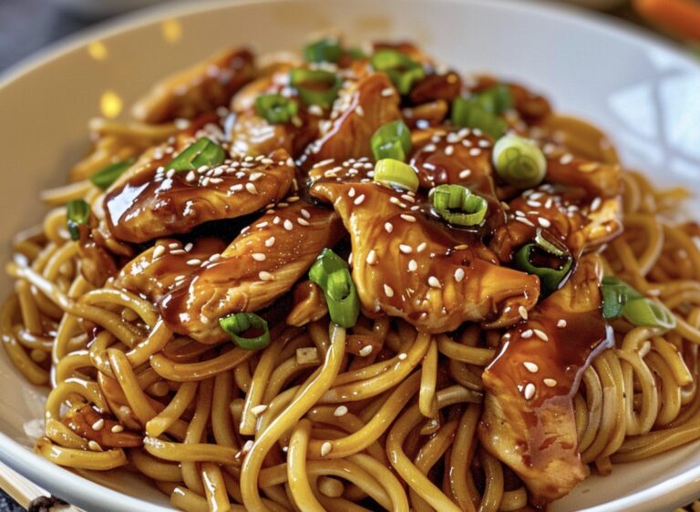 Sizzling Chicken Teriyaki Noodles Recipe