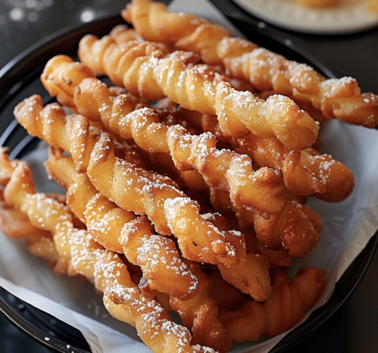 Golden Funnel Cake Sticks Recipe