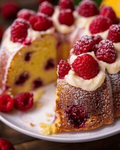 Lemon Raspberry Bundt Cake Recipe