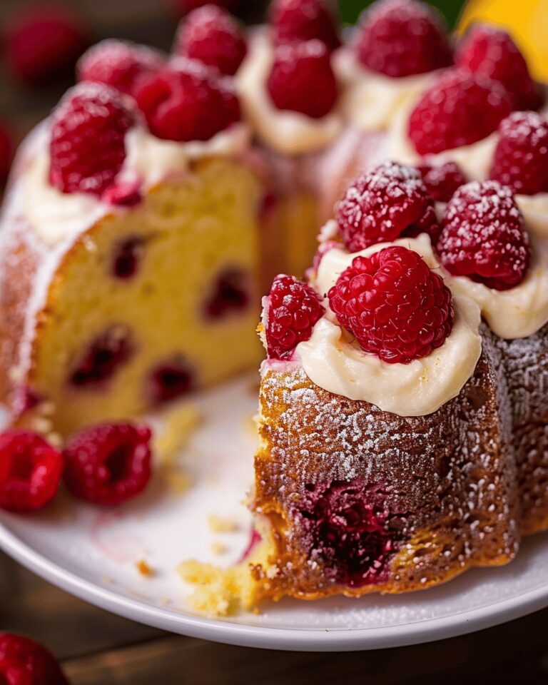 Lemon Raspberry Bundt Cake Recipe