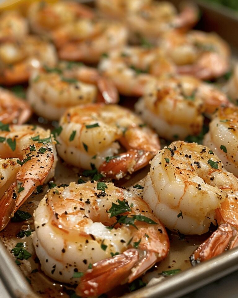 Garlic Parmesan Roasted Shrimp Recipe