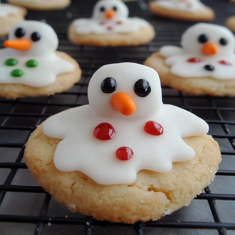 Whimsical Melted Snowman Biscuits Recipe