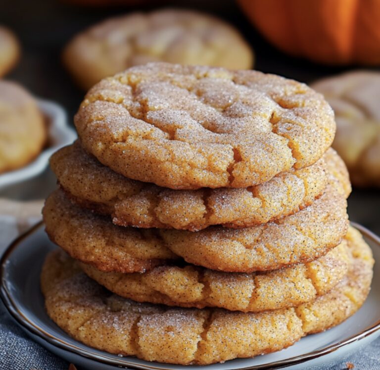 Soft Pumpkin Snickerdoodle Cookies Recipe